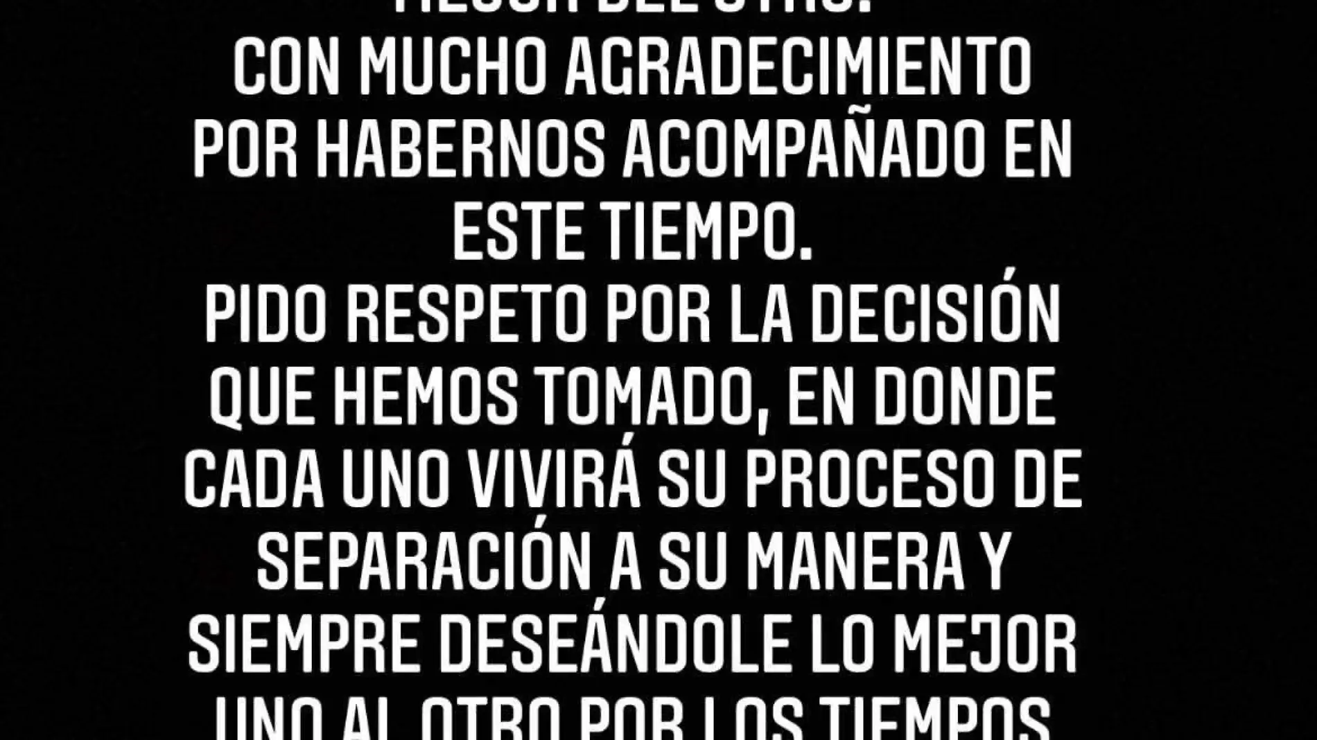 Belinda no hizo ninguna publicación al respecto en sus redes sociales